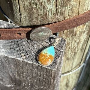 Turquoise and Silver Pendant